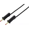 VOLTCRAFT MSB-132 1m schwarze Messleitung 4mm stapelbarer Stecker auf 4mm stapelbarer Stecker VC-18709985