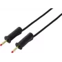VOLTCRAFT MSB-132 1m schwarze Messleitung 4mm stapelbarer Stecker auf 4mm stapelbarer Stecker VC-18709985
