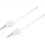 VOLTCRAFT MSB-300-1-WS Sicherheitsmessleitung, 4 mm Bananenstecker auf 4 mm Bananenstecker, 1 m, Weiß, CAT III 1000 V / CAT IV 600 V, 16 A