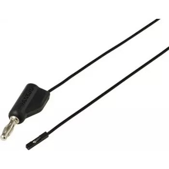 Voltcraft MSL-315 Schwarze Messleitung, 4 mm Bananenstecker auf 0,64 mm Buchse, 1 m, 1 A, 30 V AC/60 V DC VC-17182175