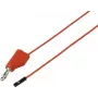 Voltcraft MSL-315 Rote Messleitung, 4 mm Sicherheitsstecker auf 0,64 mm Sicherheitsbuchse, 1 m, stapelbar, 60 V DC, 1 A VC-17182170