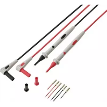 VOLTCRAFT MSL-530 Messleitungs-Set 4 mm Bananenstecker auf Prüfspitze 1 m Schwarz/Rot 1 Paar VC-17766110