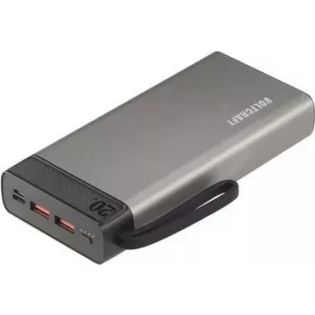 VOLTCRAFT PB-20-PD3.0 Power Bank 20000 mAh Power Delivery LiPo Grau-Schwarz VC-12918120