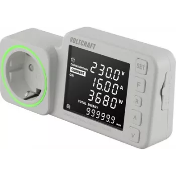 VOLTCRAFT SEM5000 DUAL Energiekostenmessgerät mit Datenlogger, Kostenprognose, Alarm VC-14516985