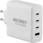 VOLTCRAFT UC-3C1A140W01 GaN USB-Ladegerät 140W PD 3.1, 3x USB-C, 1x USB-A, Weiß