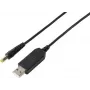 VOLTCRAFT USB-auf-12V-DC-Aufwärtswandler mit 5,5x2,1mm Hohlstecker und Adapter-Set, 12W, 1A, Schwarz (VC-18218585)