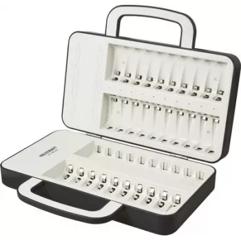 Voltcraft VC-14865480 NiMH/NiCd Rundzellen-Ladegerät für AA, AAA, C, D, 9V mit 10 unabhängigen Kanälen