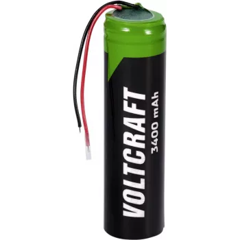 Voltcraft VC-18650PCM Spezialbatterie 18650 mit Kabel Lithium 3,6 V 3400 mAh (VC-16569875)