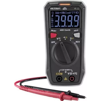VOLTCRAFT VC-22 Digitalmultimeter CAT III 600 V, 4000 Counts VC-11899610