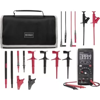 VOLTCRAFT VC-252 Digitalmultimeter mit MLSet-100 Messleitungen und Tragetasche (VC-12884305+VC-18652745)