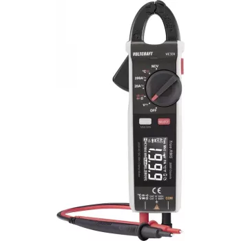 VOLTCRAFT VC-331 Digital-Stromzange AC/DC 200 A CAT II 600 V CAT III 300 V 2000 Counts