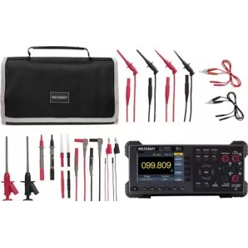 VOLTCRAFT VC-7200BT Tischmultimeter mit MLSET-120 Messleitungen (VC-11015340+VC-18652750+VC-11732520)