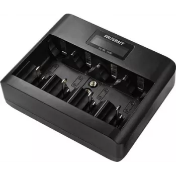 VOLTCRAFT VC-BC-5100 Rundzellenladegerät für NiMH, NiCd, Li-Ion AA, AAA, C, D, 9V-Block VC-17665940