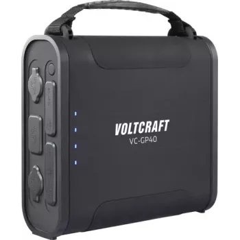Voltcraft VC-GP40 Powerbank 144000 mAh LiFePO4 USB-PD 100W Schwarz LED-Taschenlampe