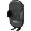 VOLTCRAFT VC-Qi-WCM15 Qi Wireless Auto-Lüftungshalterung für Handy, 15W Schnellladung, 55-89mm, Automatische Klemmung, Schwarz