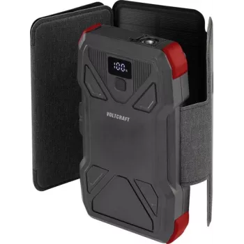 VOLTCRAFT VC-SPB-20.000 Solar-Powerbank 20000 mAh mit 1,5 W Solarpanel, 3 A Ausgang, IP65, Schwarz VC-14456835