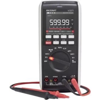 VOLTCRAFT VC871 True RMS Digitalmultimeter mit Datenlogger, ISO kalibriert, CAT III 1000V / CAT IV 600V, 60000 Counts VC-13948590
