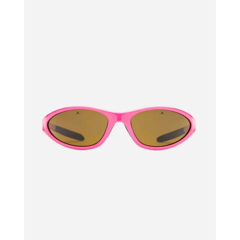 VUARNET A150X072121 Unisex Sonnenbrille - Rechteckiger Acetatrahmen, graue Mineralgläser, 60/20/145 mm