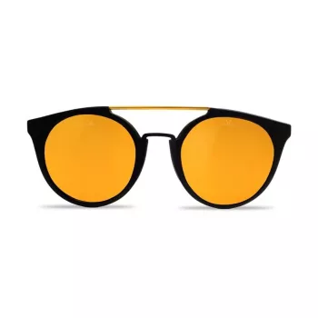 VUARNET VL1602 Damen Cat-Eye-Sonnenbrille - Schwarzer Acetatrahmen, graues Mineralglas, UV400-Schutz - 56/20/143 mm