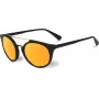 VUARNET VL1602 Damen Cat-Eye-Sonnenbrille - Schwarzer Acetatrahmen, graues Mineralglas, UV400-Schutz - 56/20/143 mm