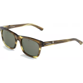 VUARNET Damen-Sonnenbrille VL20020004162 - Schwarzer Acetatrahmen, reine graue Mineralgläser, 52 mm