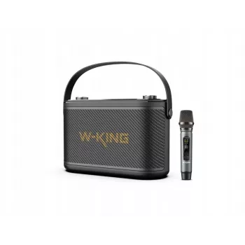 W-King H10S Tragbarer kabelloser Lautsprecher, 100W RMS, Bluetooth 5.0, IPX6, Schwarz