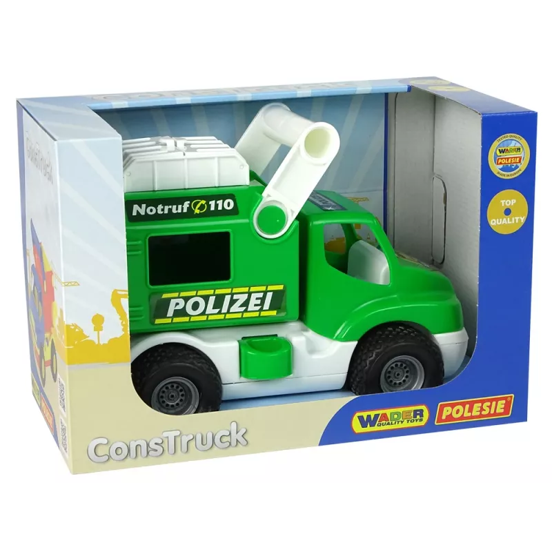 WADER POLESIE Polizeiauto ConsTruck Grün 41906