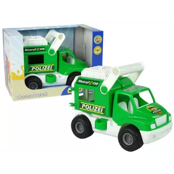 WADER POLESIE Polizeiauto ConsTruck Grün 41906