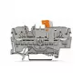 WAGO 2002-1671 2-Leiter-Trenn- und Prüfklemme mit Push-in CAGE CLAMP, grau