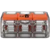 WAGO 221-413 COMPACT Verbindungsklemme, 3-Leiter, 0,2–4 mm², Transparent, 50er-Pack