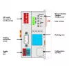 WAGO 750-348 ECO CANopen Feldbuskoppler, D-Sub 9-polig, 24 VDC, Hutschiene, Grau