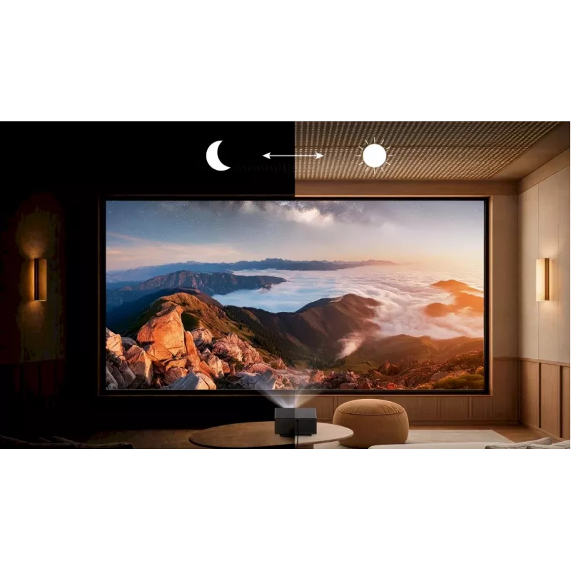 Wanbo X7 Pro Max Full HD Projektor – 1080p, 1000 ANSI Lumen, Android TV 14, WiFi 6, 300 Zoll Display, Schwarz