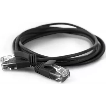 Wantec Patchkabel UTP CAT6a d=2,8mm 20,00m Schwarz
