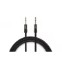 Warm Audio PREM-TRS-3 Premier Series 6.35mm TRS Patchkabel, 0,9 m, vergoldet, Doppel-Reussen-Abschirmung, Schwarz