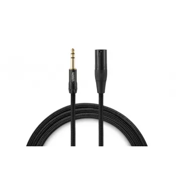 Warm Audio Premier Series XLR Male auf 6,35mm TRS Male Audiokabel 1,8m Schwarz