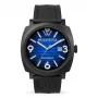 WATCHPEOPLE Damenuhr 700992 Analog Quarz Uhr 45mm Schwarzes Zifferblatt Echtes Lederband