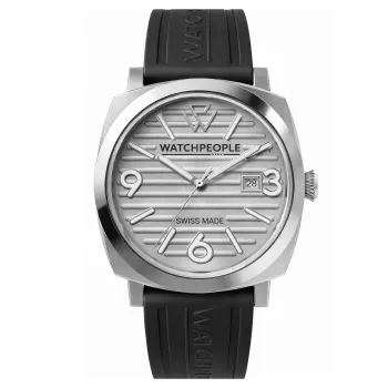 WATCHPEOPLE Damenuhr 700995 45mm Quarz Analog Uhr Silber Edelstahl Mesh