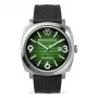 WATCHPEOPLE Damen Quarz Analog Uhr 700987 - 45mm schwarzes Zifferblatt Kunstlederband