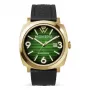 WATCHPEOPLE Damen Quarz Analoguhr 700988 (45mm) - Schwarzes Zifferblatt, Kunstlederarmband
