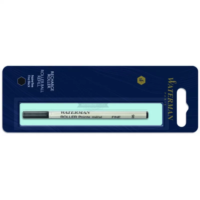 Waterman Rollerball Mine Schwarz Fein – 1 Blisterpackung