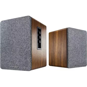 Wavemaster BASE 2.0 Bluetooth Aktiv-Lautsprecher Holz/Grau (40W)