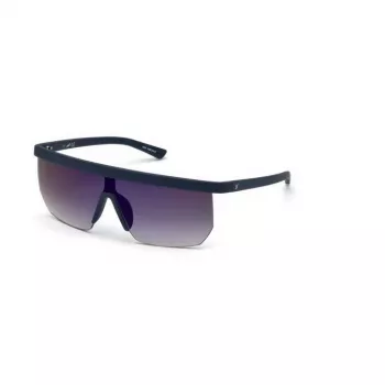 WEB EYEWEAR MAN Sonnenbrille WE0221-91X Rechteckig Acetat Schwarz Gestell Graue Gläser 54mm