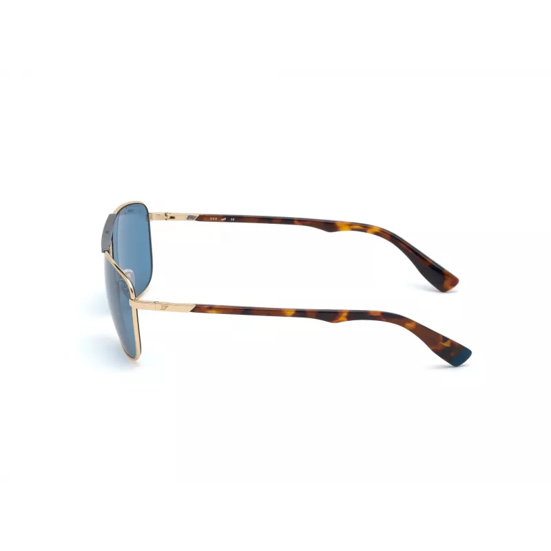 WEB EYEWEAR MAN Sonnenbrille WE0274-6032V Havana Grün Rechteckig Acetat 60/16/140 mm