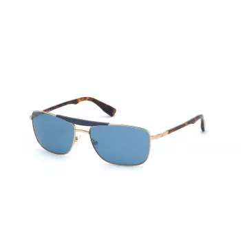 WEB EYEWEAR MAN Sonnenbrille WE0274-6032V Havana Grün Rechteckig Acetat 60/16/140 mm
