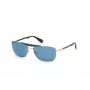 WEB EYEWEAR MAN Sonnenbrille WE0274-6032V Havana Grün Rechteckig Acetat 60/16/140 mm