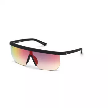 WEB EYEWEAR Herren-Sonnenbrille WE0221-02Z Schwarzer Acetatrahmen Graue Gläser UV400