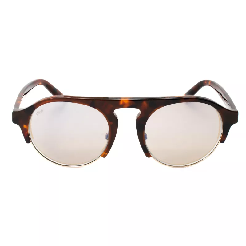WEB EYEWEAR Herren-Sonnenbrille WE0224-52G Havana Acetat Grün Polycarbonat UV400 52mm