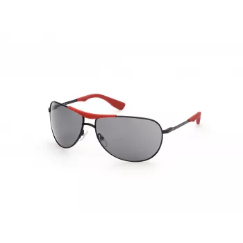 WEB EYEWEAR Herren-Sonnenbrille WE0296-6602A Schwarz/Grau 66/14/125 mm
