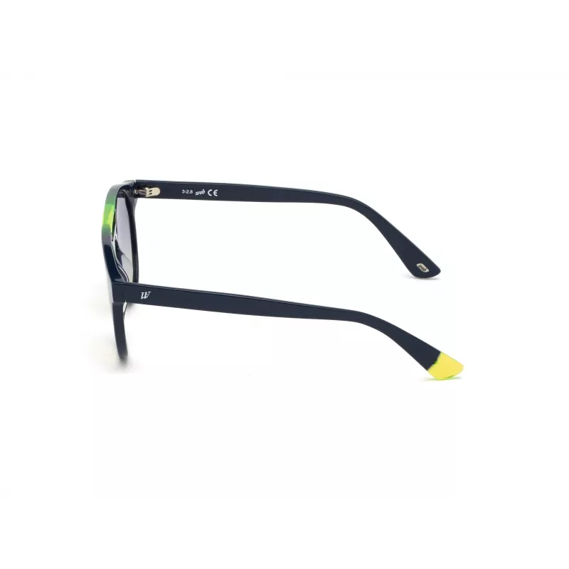WEB EYEWEAR Unisex Sonnenbrille WE0262-5190W Eckiges Acetat Schwarz Gestell Graue Gläser 51/19/145 mm