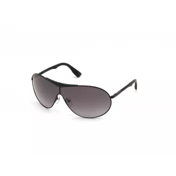 WEB EYEWEAR Unisex Sonnenbrille WE0282-0001B Schwarzer Rahmen Graue Gläser UV400 Kategorie 3